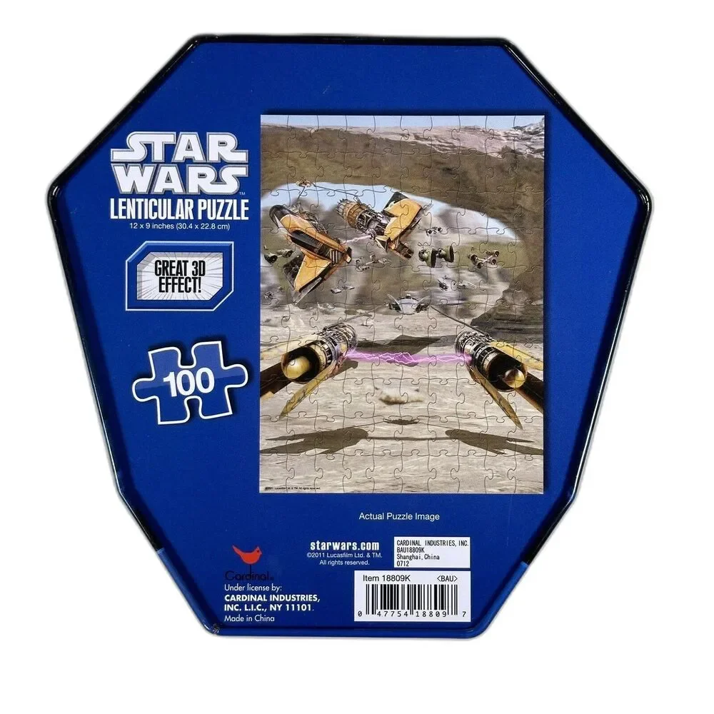 Disney Star Wars Fighter Jet 100 pc 3D Puzzle Collector Metal Tin Unopened